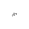Braided Claddagh Ring with Diamond Accent