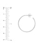 25mm x 1.2mm Hoop Post Earrings