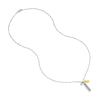 Sterling Silver Bridesmaid Paper Clip Chain Charm Necklace