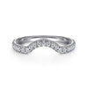 14K White Gold Diamond Wedding Band