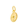 Diamond Fluted Oval Charm