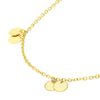 Double Disc Dangle Adjustable Necklace