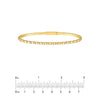 1/3tcw Alternating Diamond and Square Link Flex Bracelet
