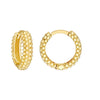 Bobble Textured Round Hoop Earrings