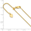 Sterling Silver Gold-plated Adjustable 1.4mm Cable Chain