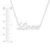 Cursive Love Adjustable Necklace