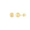 8mm Textured Ball Stud Earrings