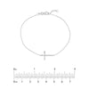 Sideways Cross Bracelet with 1/6tcw Diamond