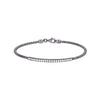 Sterling Silver CZ Bar Bracelet