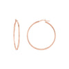 2mm x 40mm Polished Hoop Earrings