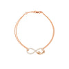 Plated Sterling Silver CZ Infinity Love Bracelet
