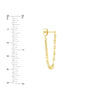 Front to Back Full Mini Disc Drape Earrings