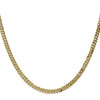 14K 3.9mm Flat Beveled Curb Chain