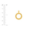 Twisted Rope Open Circle Pendant