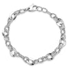 14K White Gold Polished D/C Bracelet