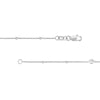 Sterling Silver CZ and Mariner Link Station Long Necklace