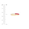 50/50 Ruby &amp; Diamond Stackable Band