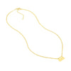 Engravable Plate on Open Curb Chain Necklace