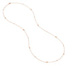 Sterling Silver Diamond-Cut Bead Station Long Necklace