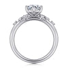 14K White Gold Round Diamond Engagement Ring