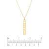 5mm Vertical Roman Numeral Pendant Necklace