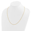 14K Adjustable 1.2mm D/C Wheat Chain