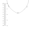 Gothic Initials Station Necklace