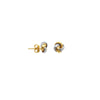 Two-tone Love Knot Stud Earrings on Post Back