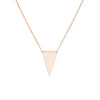 Spear Tip Necklace in Plated Sterling Silver