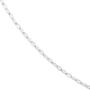 2.5mm Paper Clip Chain with Pear Shape Lock