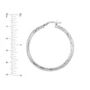 Sterling Silver Mirror Ball Hoop Earrings