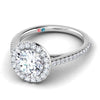 Lab Grown Diamond Halo Engagement Ring