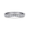 14K White Gold Diamond Matching Wedding Band
