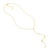 Diamond Y-Necklace with Geometric Elements