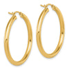 14K Polished Hoop Earrings