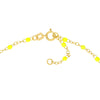 Neon Yellow Enamel Bead Piatto Chain