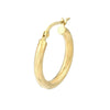 Fluted Spiral Tube Hoop Earrings