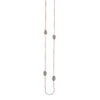 Sterling Silver Leaf Stations Long Necklace