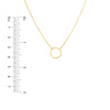 Open Wire Circle Adjustable Necklace