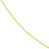 1.25mm Square Wheat Chain with Slider Bead