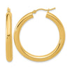 14K Polished Lightweight Hoop Earrings