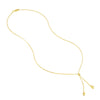 Double Teardrop Lariat Necklace