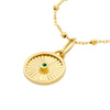 Emerald Round Radiant Pendant