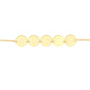 Five Center Disc Station Chain Bracelet