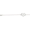 Sterling Silver Infinity in Heart Adjustable Bracelet