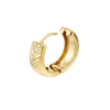 Herringbone Textured Hoop Earrings