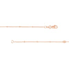 Sterling Silver D/C Bead and Mini Bead Long Necklace