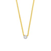 Two Tone Diamond Pendant Snake Necklace
