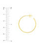 25mm x 1.2mm Hoop Post Earrings