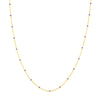 Lilac Enamel Bead Saturn Chain